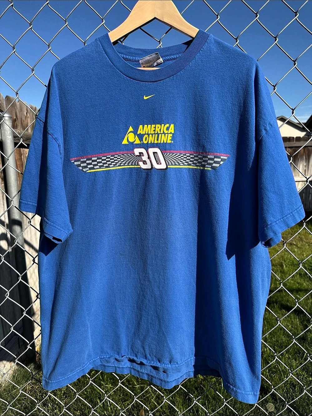 Nike Vintage Nike Team America Online NASCAR #30 T-Shirt Vintage America Online